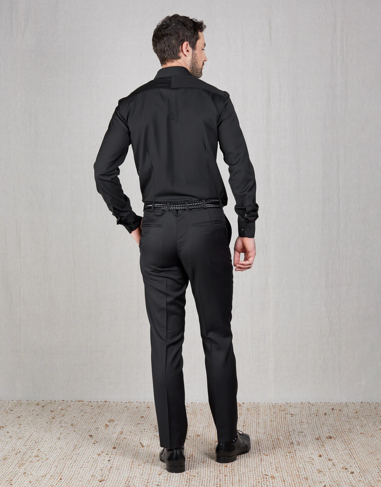 Lotus Black Twill Suit Trouser - Image 3