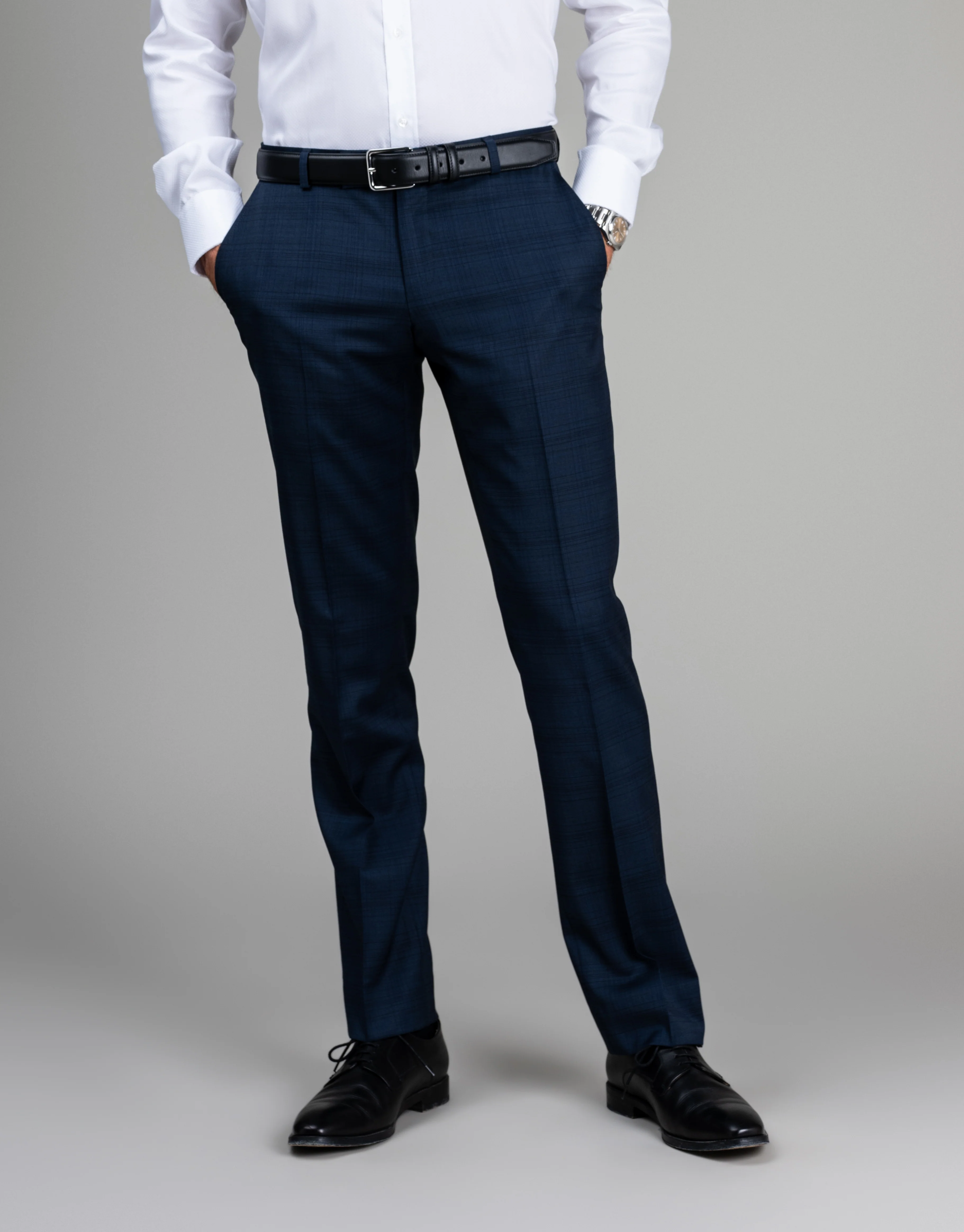 Lotus Blue Check Suit Trouser - Image 2
