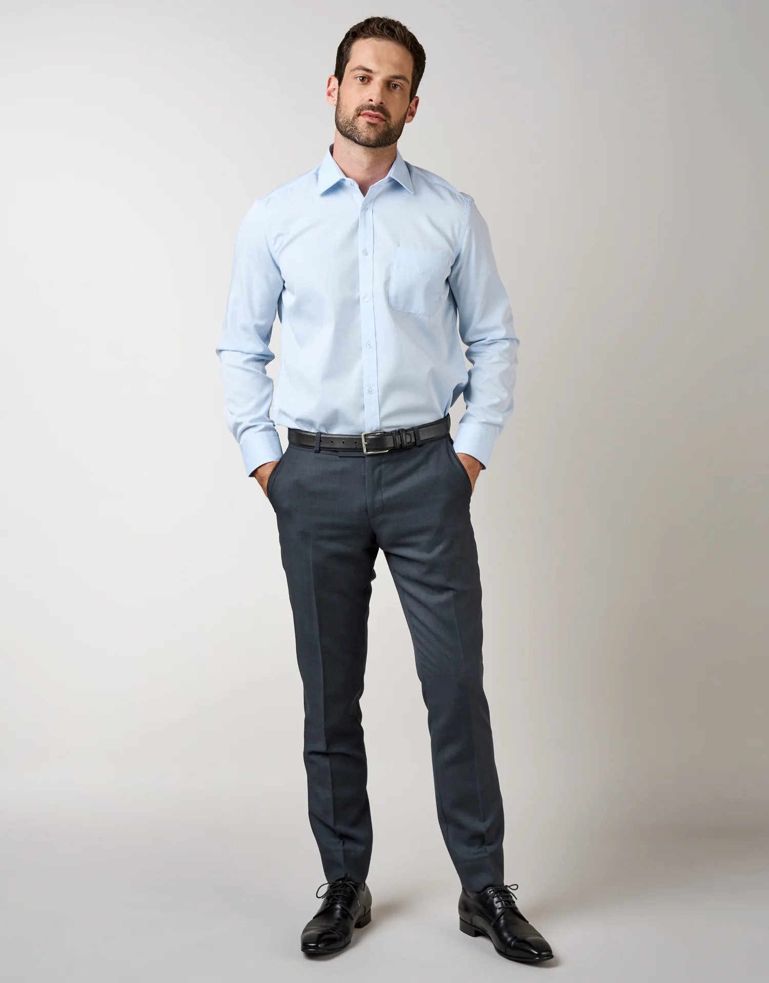 Lotus Navy Birdseye Suit Trouser - Image 3
