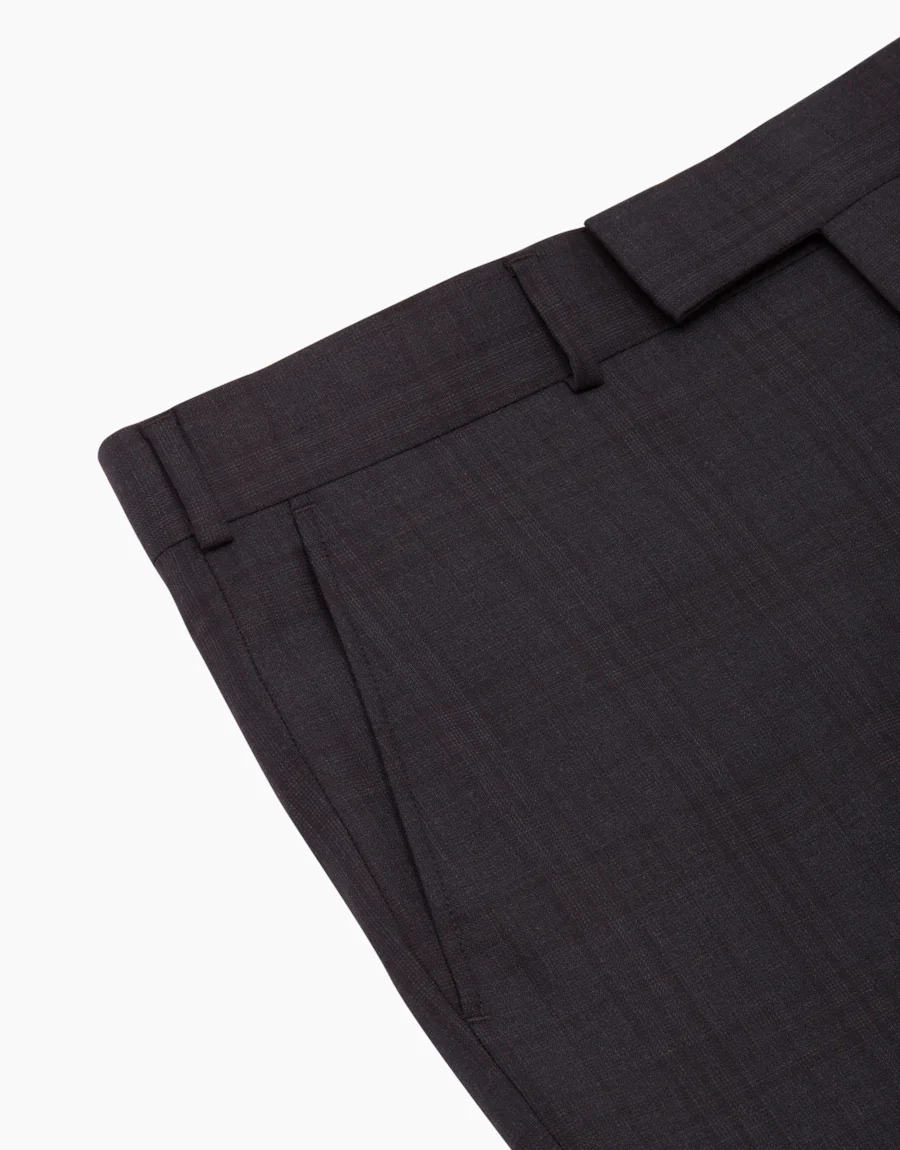 Lotus Navy Check Suit Trouser - Image 2