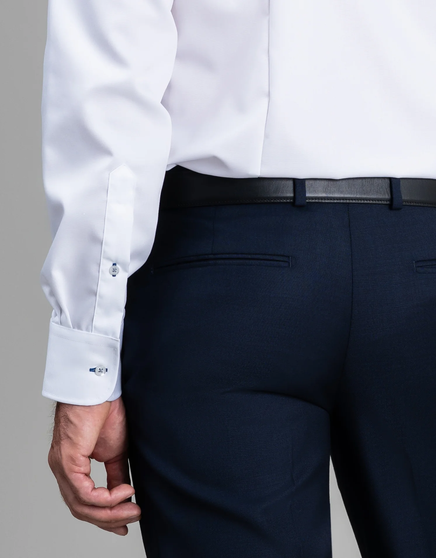 Lotus Navy Suit Trouser - Image 6