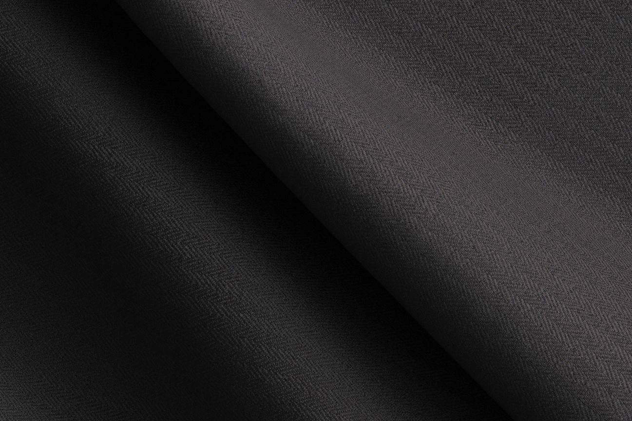 Made To Measure Black Herringbone Trouser