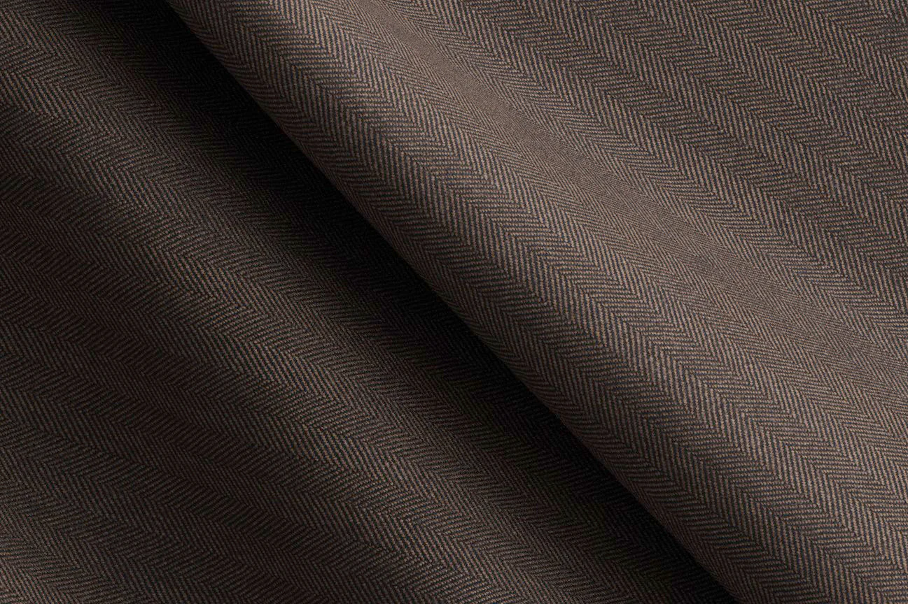 Made To Measure Brown Herringbone 2 Piece Suit