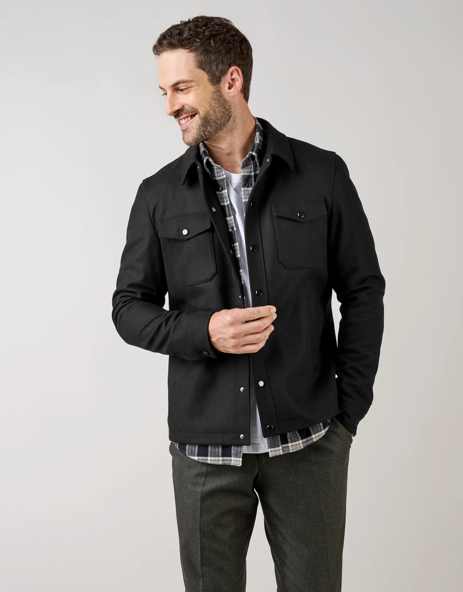 Makara Black Wool Jacket - Image 2
