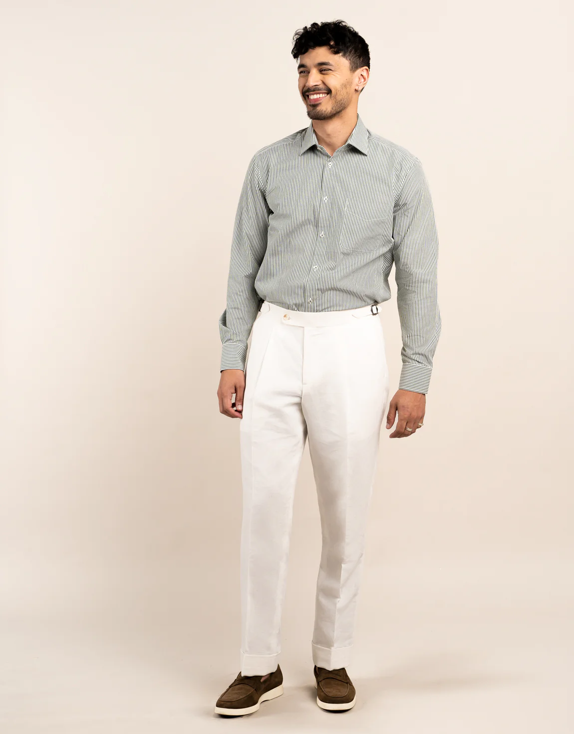 Malta White Linen Blend Suit - Image 5