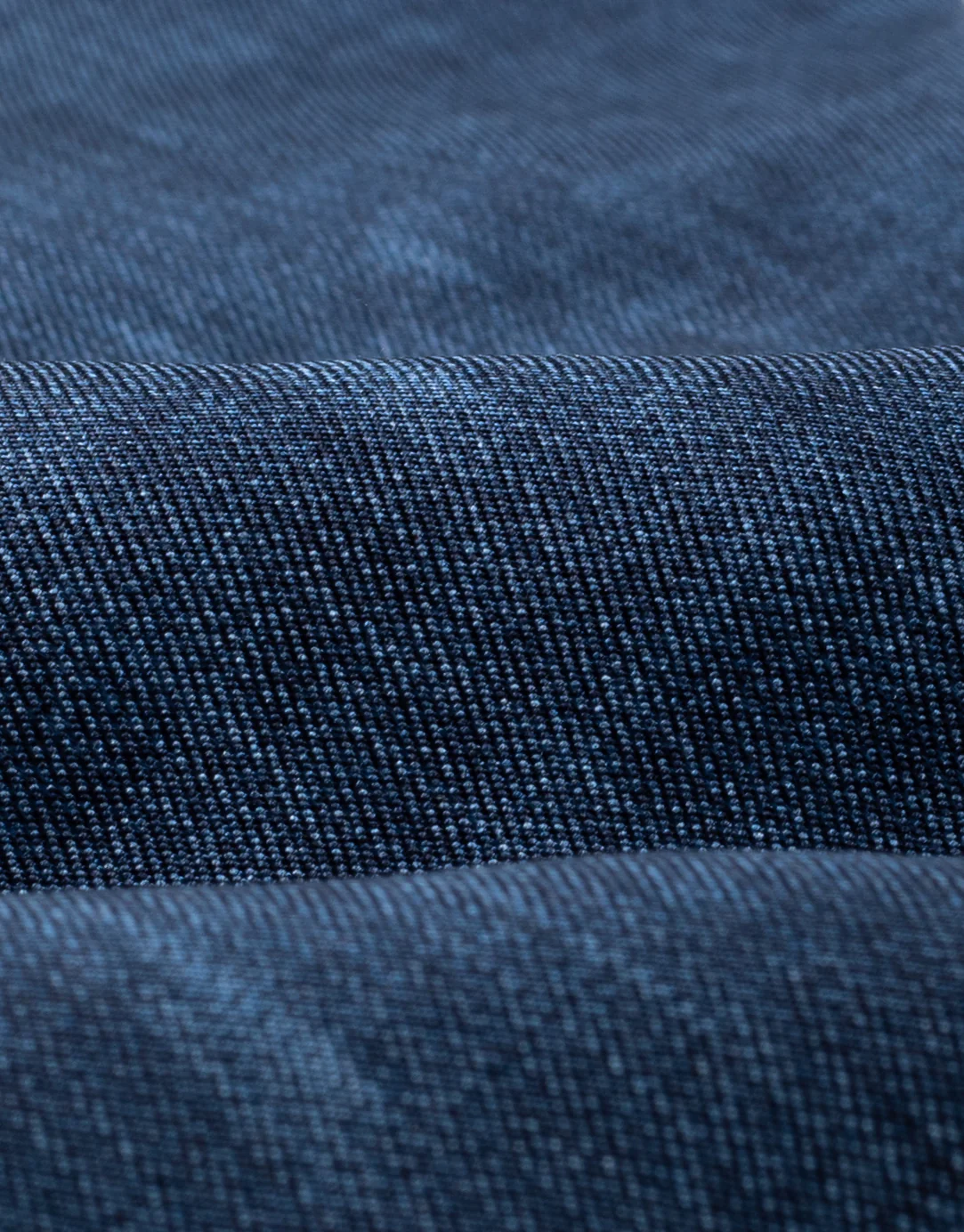 Marine Blue Textured Italian Silk Tie - Image 2