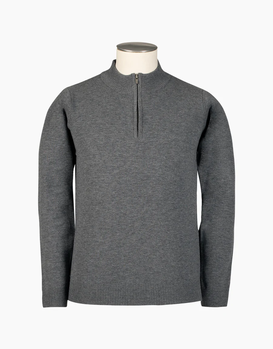 Mataura Grey 1/4 Zip Jersey - Image 3