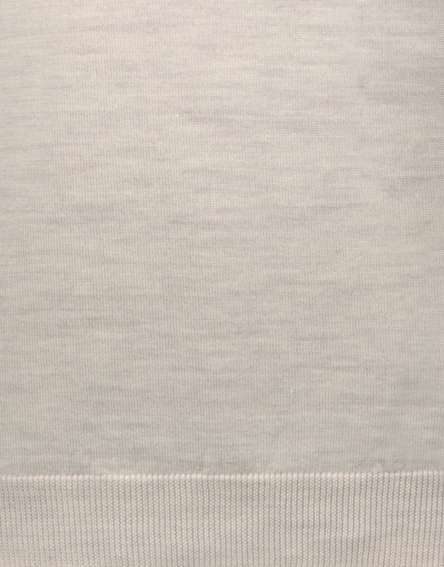 Naseby Ivory Crew Neck Jersey - Image 4