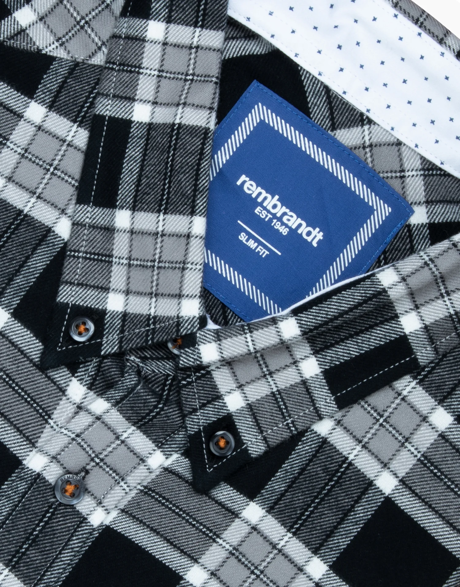 Ohope Black & White Check Flannel Shirt - Image 6