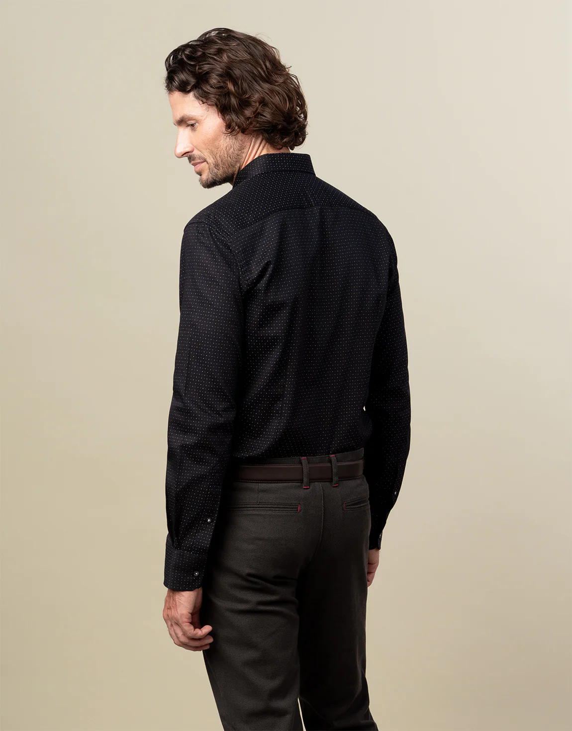 Ohope Black & White Dot Shirt - Image 2