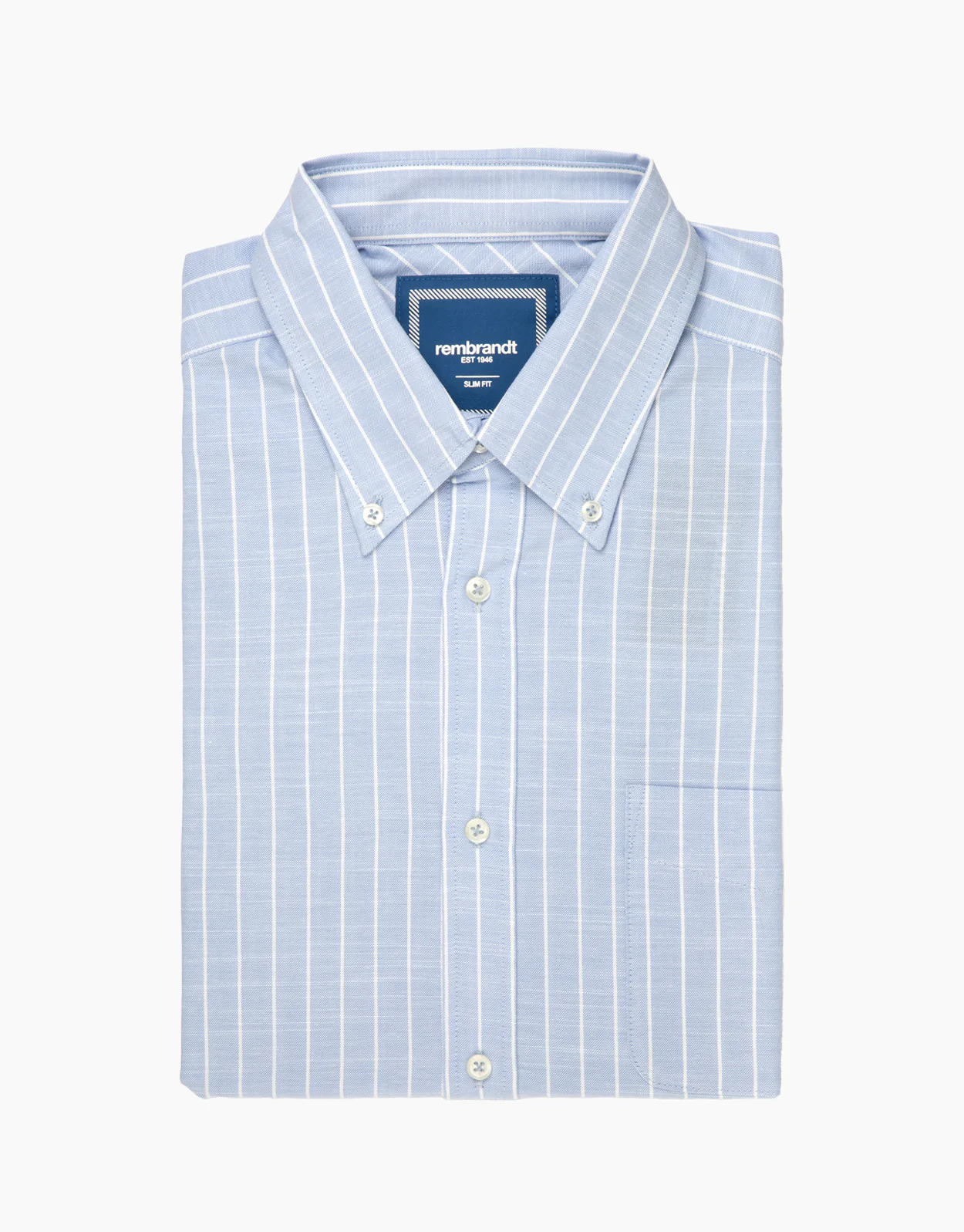 Ohope Light Blue Reverse Stripe Shirt - Image 4