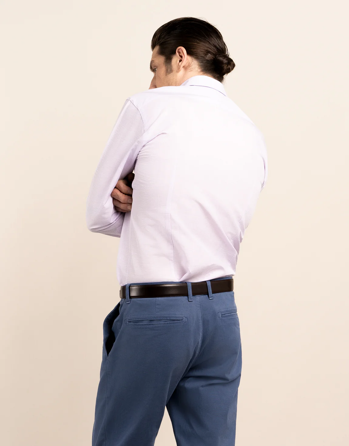 Ohope Lilac Cotton-Linen Shirt - Image 2