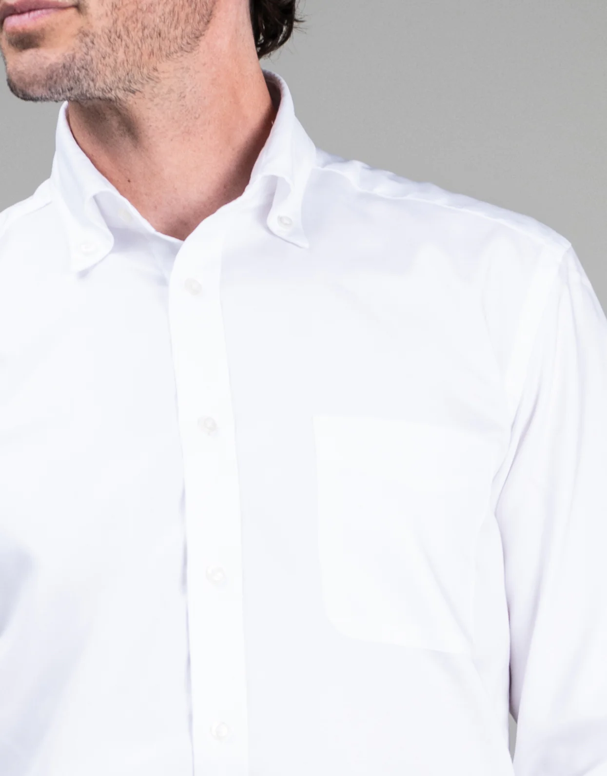 Ohope White Oxford Button Down Shirt - Image 2