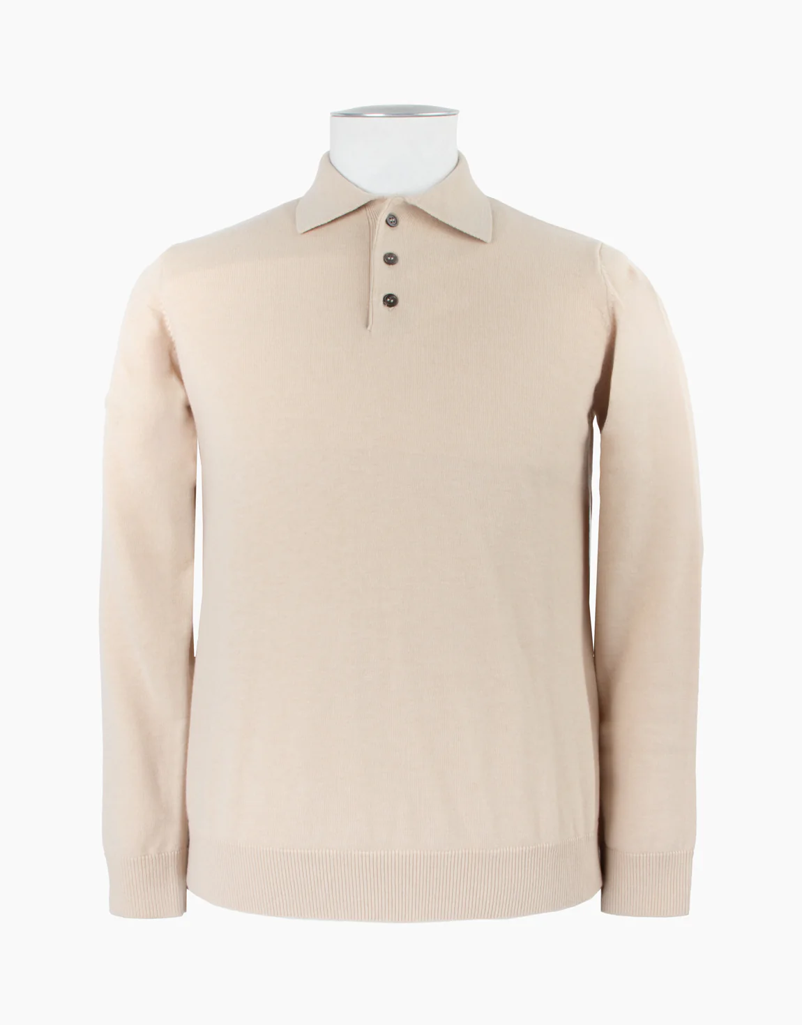 Owaka Beige Merino Polo - Image 7