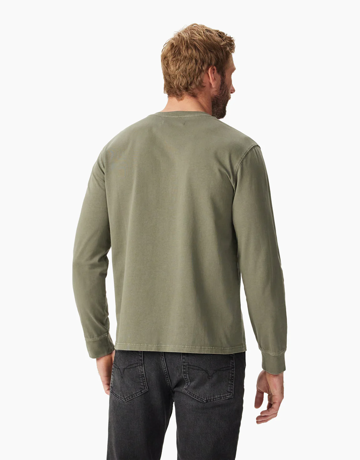 R.M.Williams Campside Olive Henley T-Shirt - Image 3