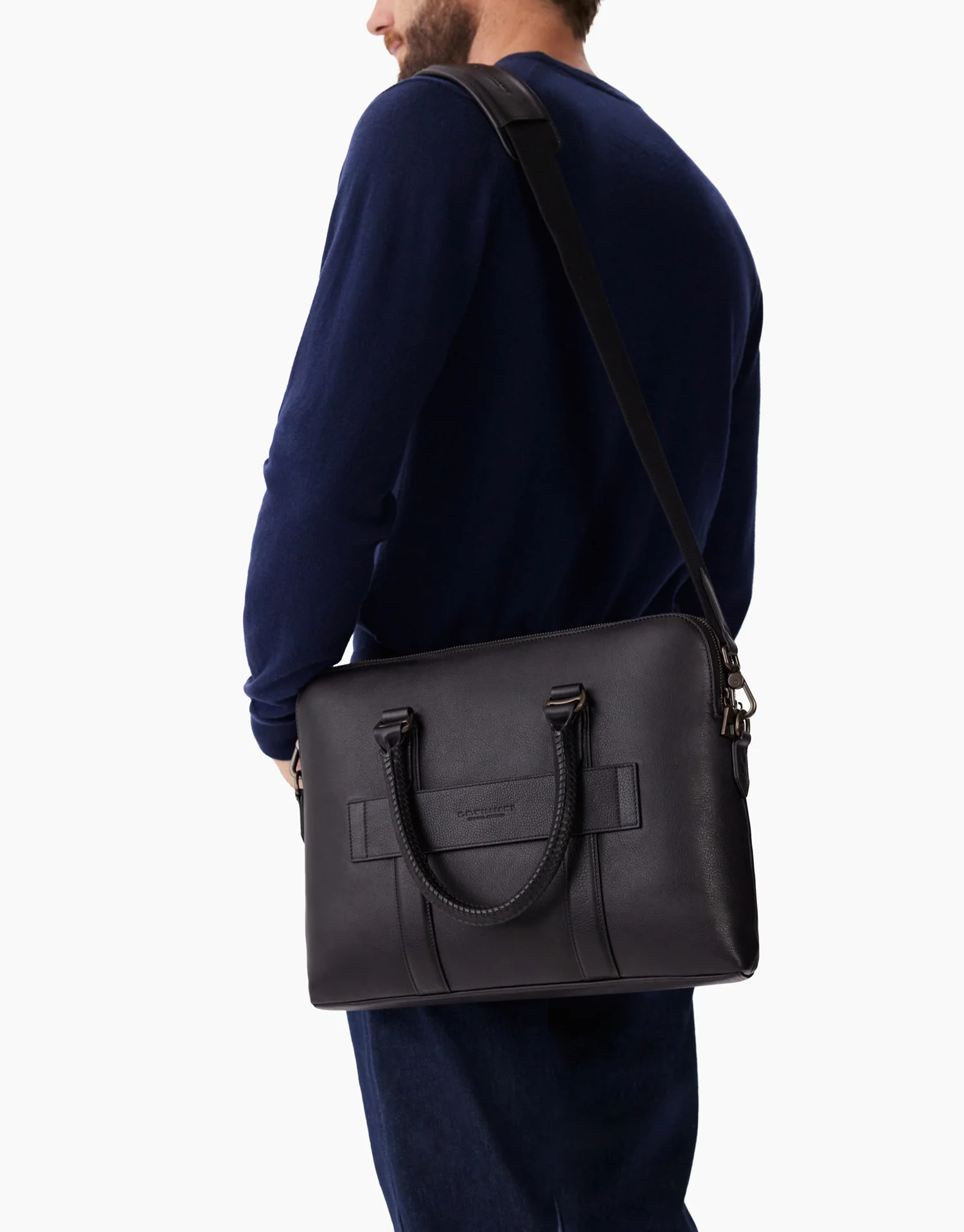 R.M.Williams Farrier Black Briefcase - Image 2