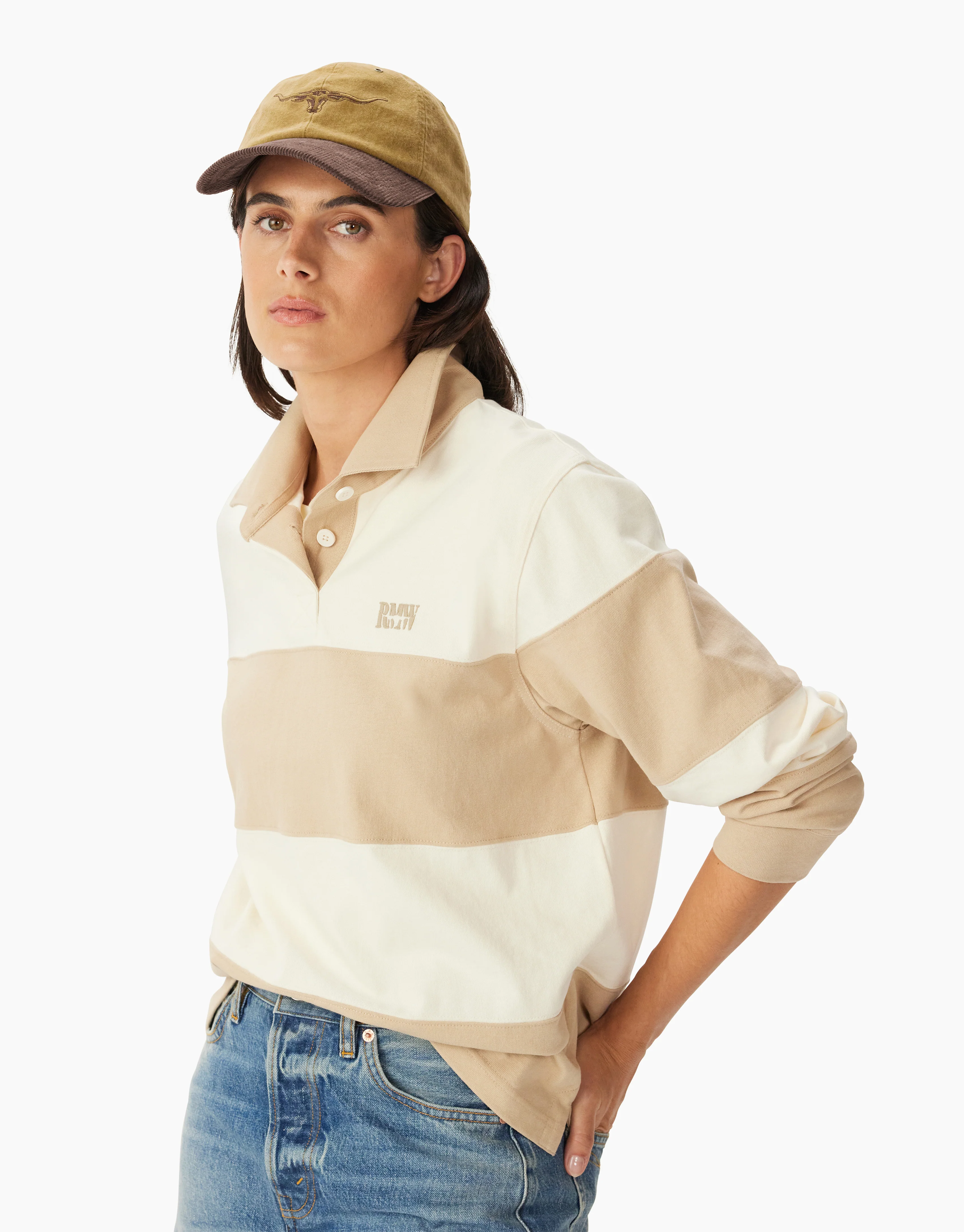 R.M. Williams Longhorn Wax Cotton Tan Cap - Image 6