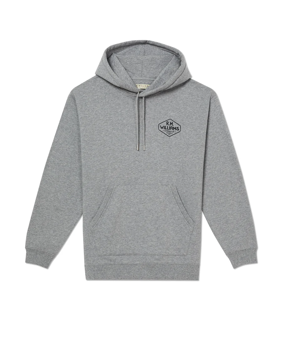 R.M.Williams Majura Grey Hooded Sweatshirt