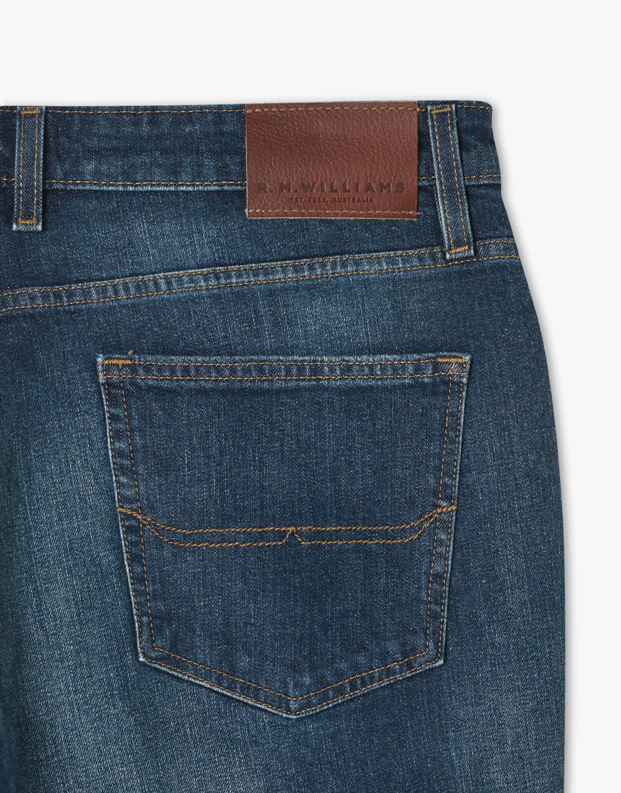R.M. Williams Ramco Stretch Medium Wash Denim Jeans - Image 5