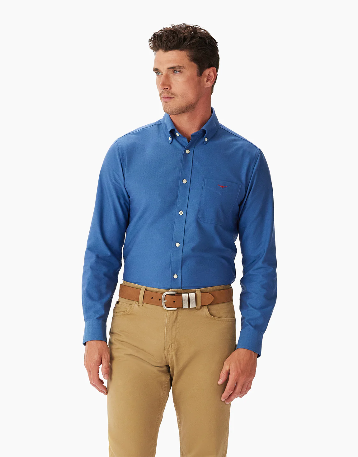 R.M. Williams Regular Oxford BDC Blue Shirt - Image 2