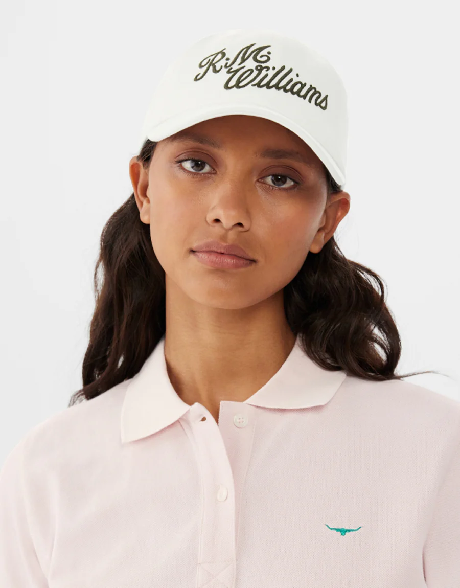 R.M.Williams Script Ecru Cap - Image 2