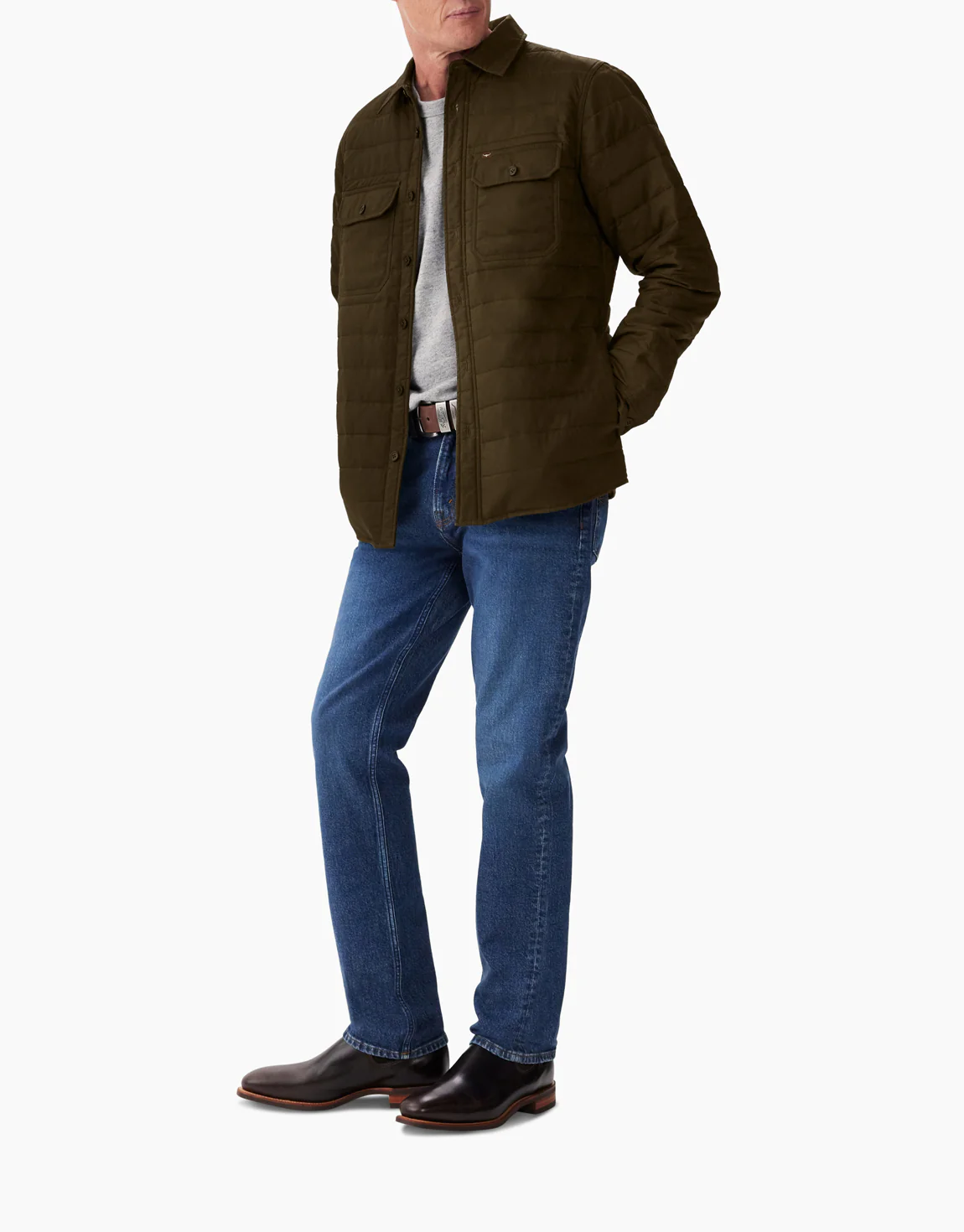 R.M.Williams Stormbreaker Olive Utility Overshirt - Image 4