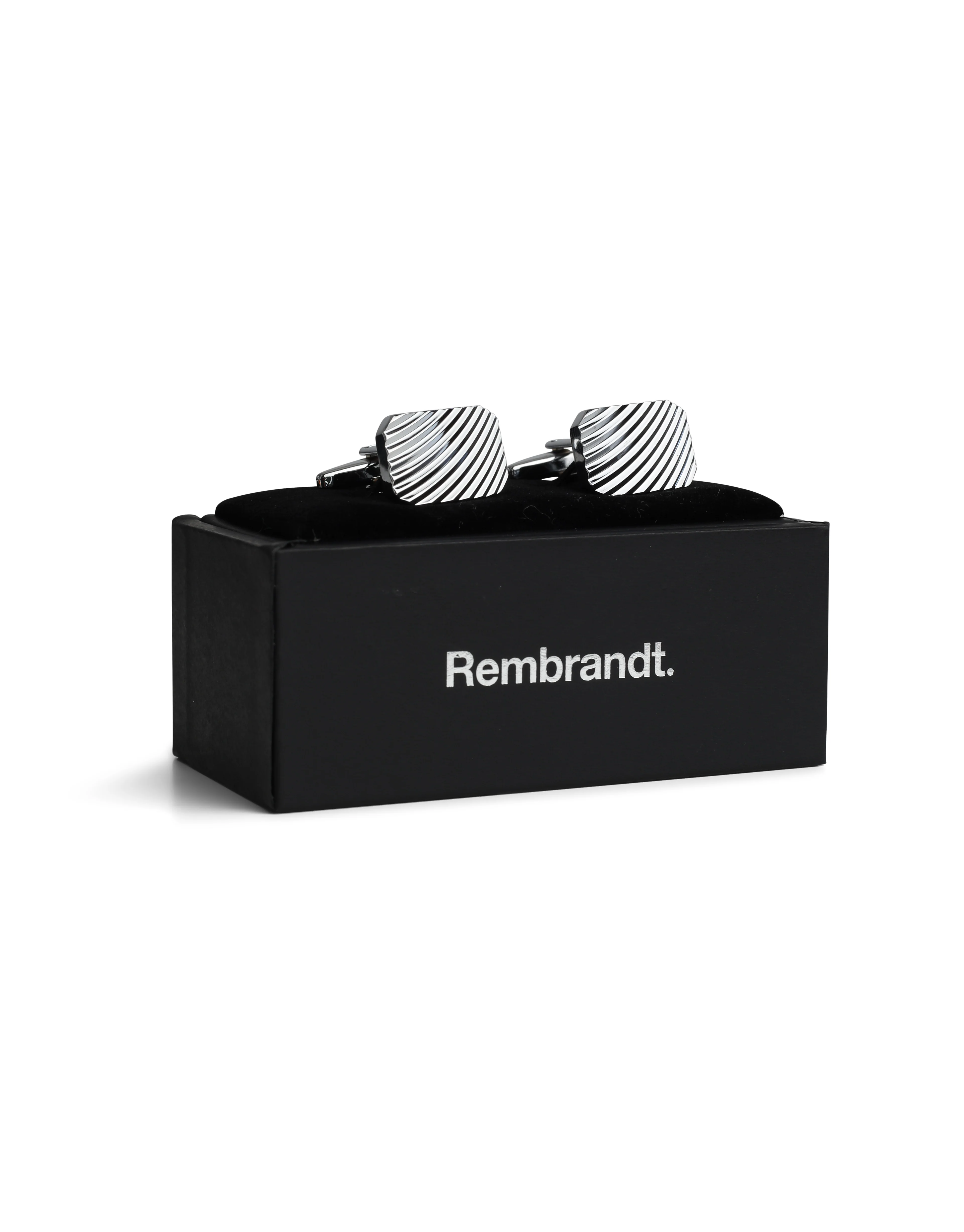 Rectangle Ripple Textured Cufflink - Image 3