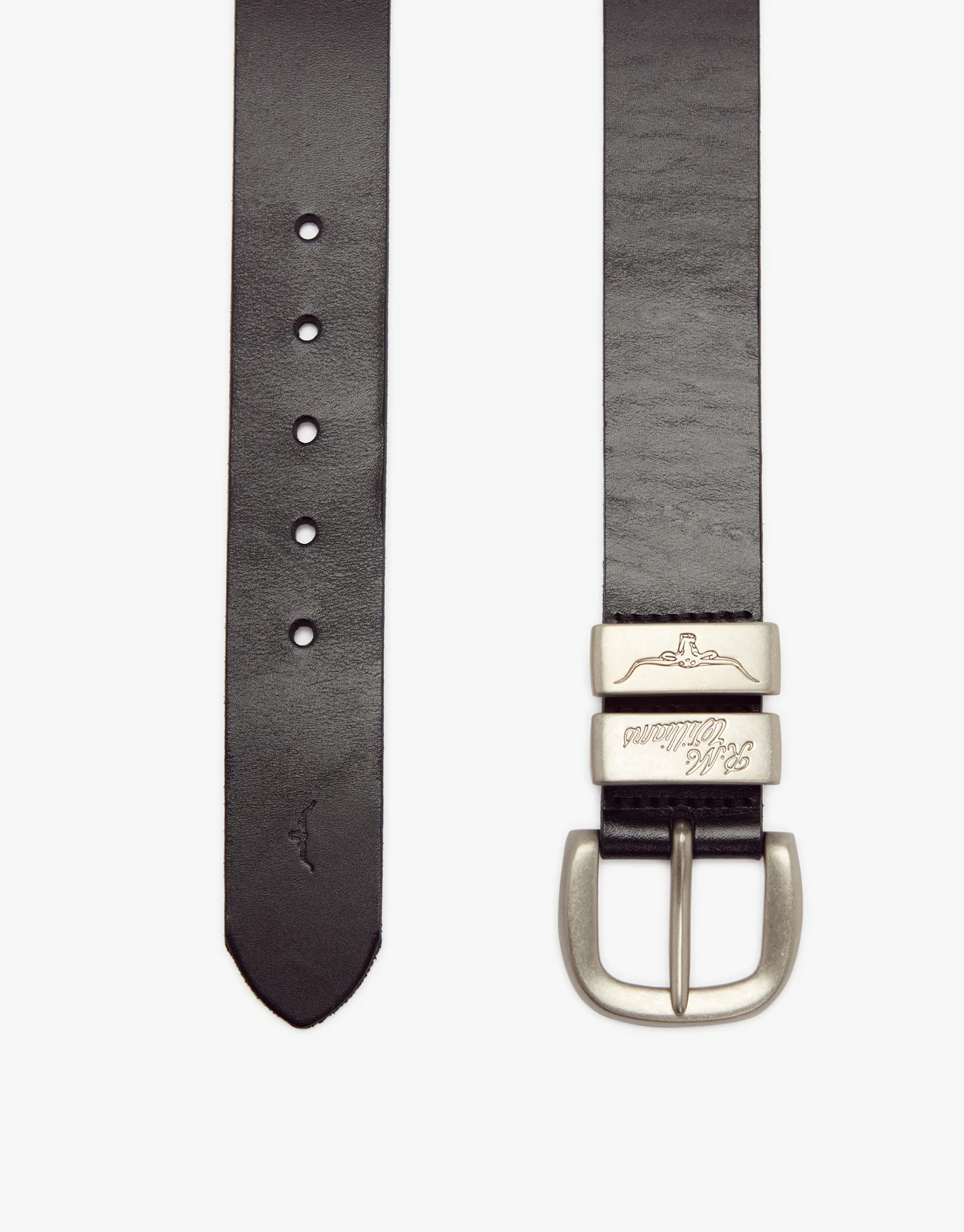 R.M. Williams Solid Hide Black Belt - Image 2