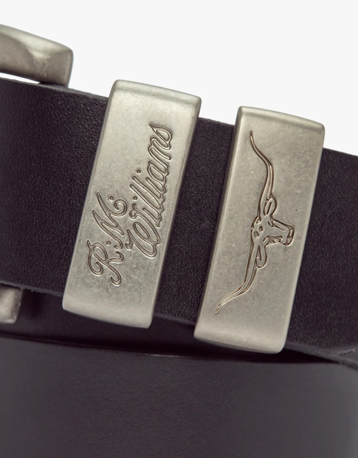R.M. Williams Solid Hide Black Belt - Image 3