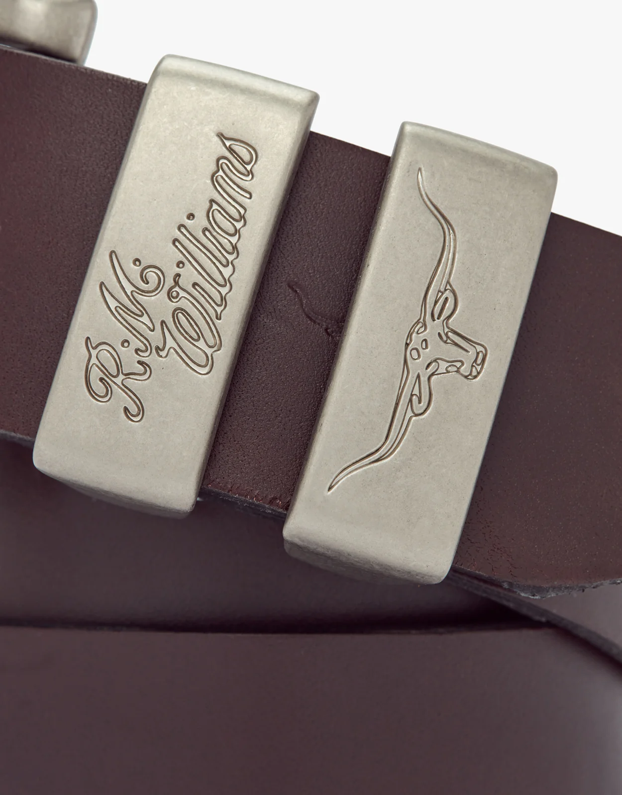 R.M. Williams Solid Hide Chestnut Belt - Image 3