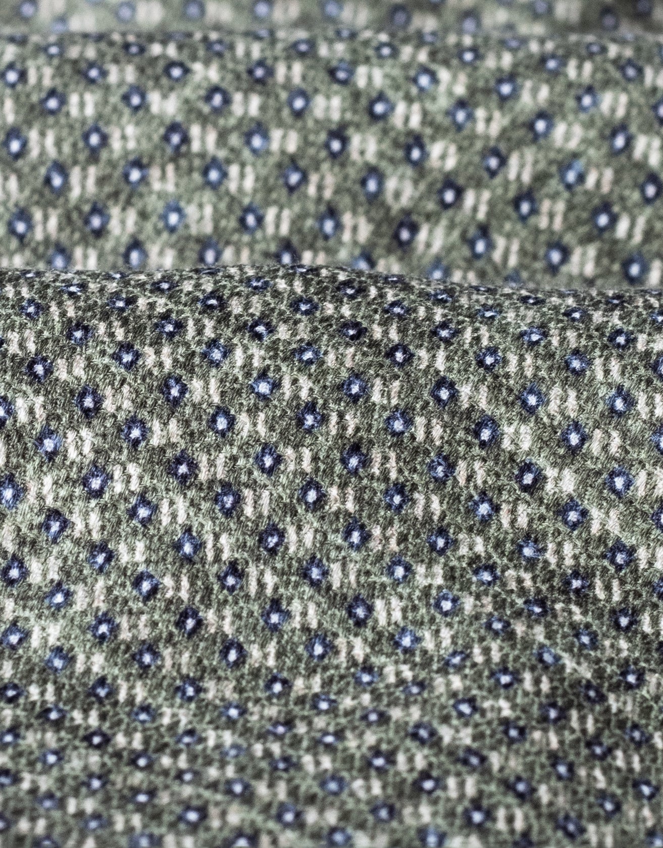 Sage Green Dot Italian Silk Tie - Image 2