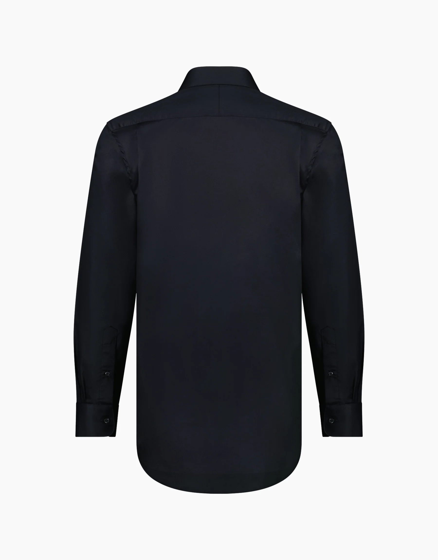 Sinatra Black Twill Tailored Shirt - Image 5