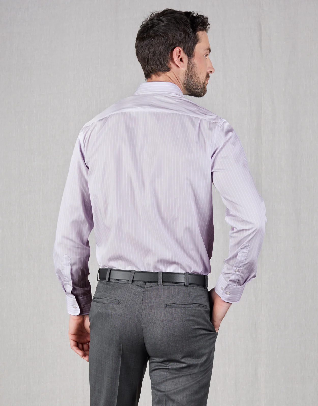 Sinatra Lilac Stripe Shirt - Image 3