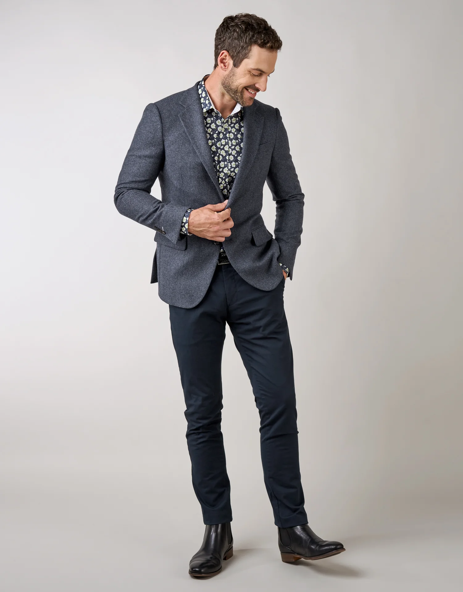 Soho navy chinos - Image 3