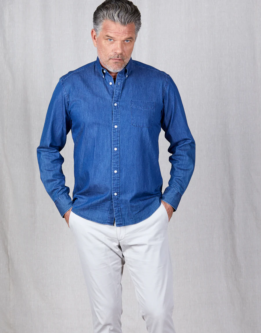 Washed Ohope Denim Shirt - Image 3