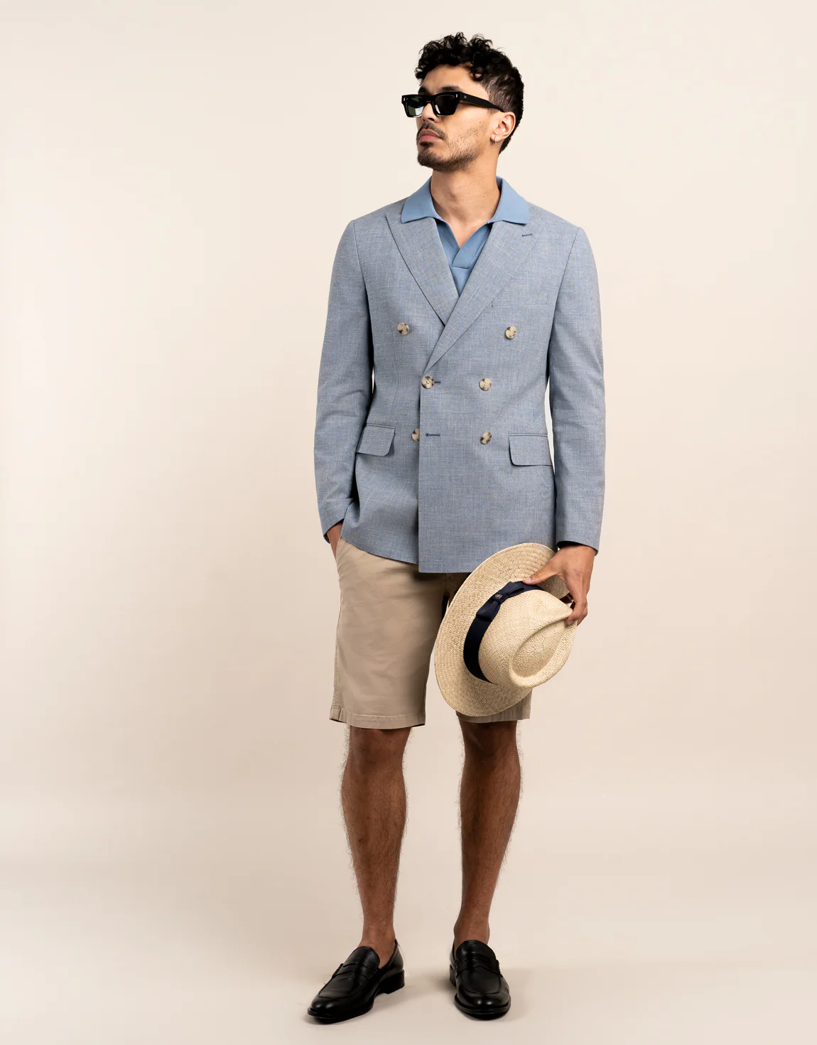 Whetu Light Blue Houndstooth Blazer - Image 6
