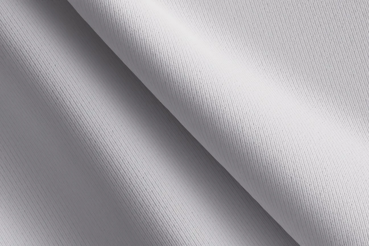 Made to Measure White Textured Twill Shirt
